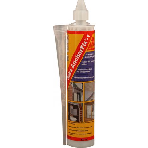 Sika – Résine de scellement chimique rapide – Multi-supports (brique, béton) – Durcissement rapide – 300ml
