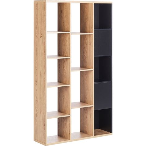 Bücherregal BANGOR 175 cm Braun / Schwarz