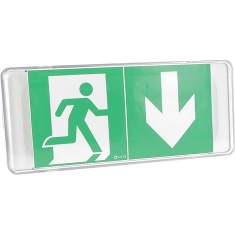URA 111317V BAES de evacuación Urajet IP55 IK08 SATI, flujo luminoso de 45 lm, 1 h, consumo de 0,8