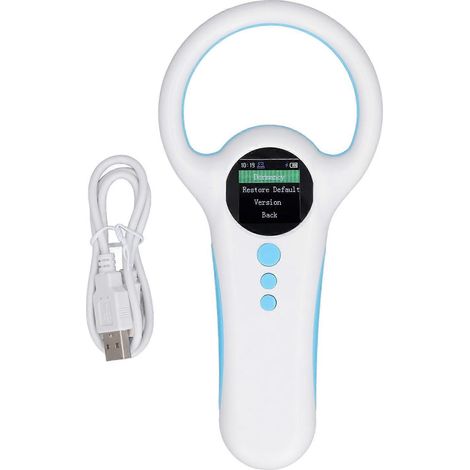 Lecteur de puces pour animaux de compagnie Bluetooth (134,2 kHz/125 kHz) – Lecteur de puces RFID pour animaux de compagnie pratique et sans fil