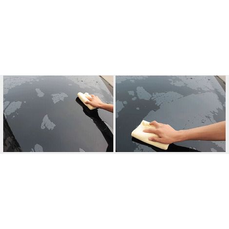 (Exclusivité Asie du Sud-Est) Serviettes en imitation peau de daim, serviettes pour le lavage auto, serviettes pour sécher les poils d'animaux, chiffons en chamois (emballage en seau, couleur aléatoir (1/2)
