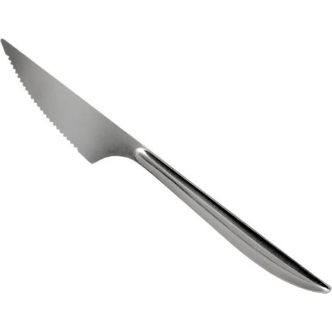D-Work Lot de 50 Couteaux Acier Inoxydable Léger 18,1 cm - Qualité Alimentaire - Réutilisables et Solides - Parfaits pour Cantines, Restaurants, Buffets, Écoles et Collectivités