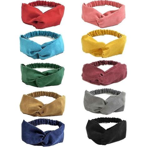 Bandeau vintage pour femme, doux, à nœud torsadé, élastique et antidérapant (1/5)