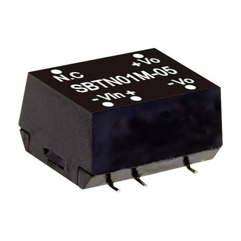 MODULE CONVERTISSEUR CC/CC MEAN WELL SBTN01N-05 NBR. DE SORTIES: 1 X 200 MA 1 W 1 PC(S)