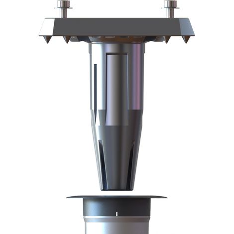 Pied de parasol déporté en aluminium – Base d'ancrage pour parasols jusqu'à 4x3m – Fixation adaptable de 55 à 188mm – Gard&Rock (1/6)