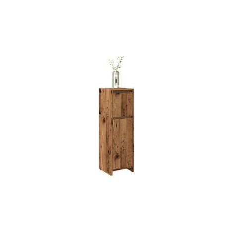 Armoire de salle de bain vieux bois 30x30x95 bois ingénierie (1/5)