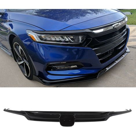 Der Kühlergrill mit Tagfahrlicht ist kompatibel mit dem Honda Accord 2018-2021 (übergroße und schwerere Version) in glänzendem Schwarz. (1/5)