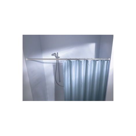 Kleine Wolke Federstange für Duschvorhänge 130 - 250 cm / Ø 2,5 cm / weiß Befestigung für Duschvorhänge