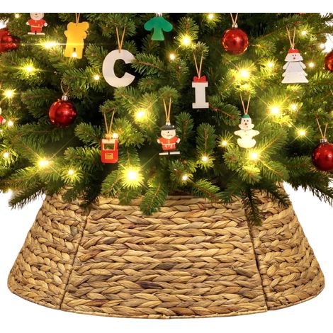 Supporto Albero Natale Cesto Rattan 91cm Marrone Chiaro (1/5)