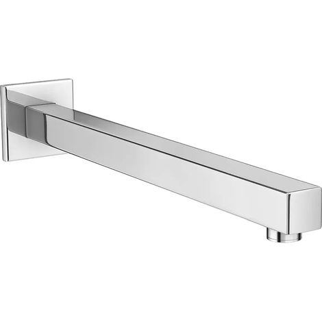 Braccio doccia quadrato in ottone cromato 35 cm (1/3)
