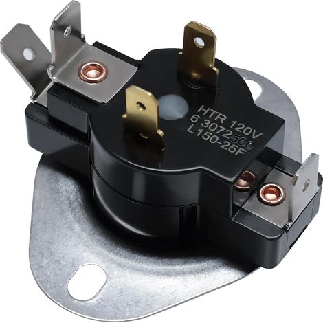 Operating thermostat for tumble dryer WP307250, compatible with Whirlpool Maytag replacement part 6307