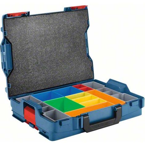 Bosch Professional L-BOXX 102 & Inset Boxen 12tlg. 1600A016NB Transportkoffer ABS Blau (L x B x H) 3 (1/5)