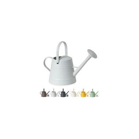 Gießkanne (3,8 Liter), geeignet zum Gießen von Zimmer- und Gartenpflanzen, mit ergonomischem und leichtgängigem Griff (Grau) - Crezuo