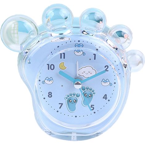 Sveglia per Bambini a Forma di Piede – Design in ABS Trasparente, Silenziosa e Compatta – Ideale per Camera dei Bambini e Comodino (1/4)