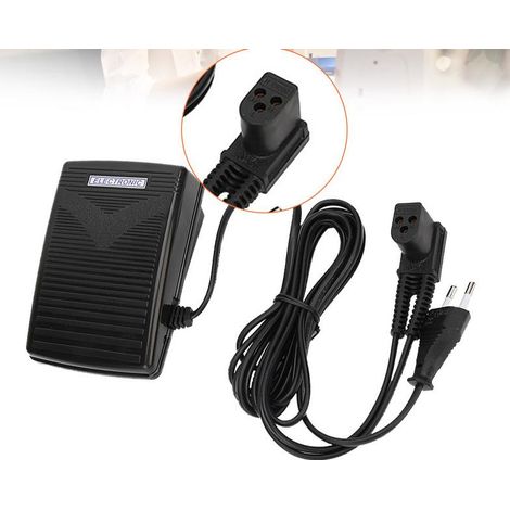 220V Machine à coudre Pédale de commande au pied Pédale de commande au pied avec cordon d'alimentation avec cordon Compatible avec/Remplacement pour Singer 974 Marque à la machine à coudre domestique