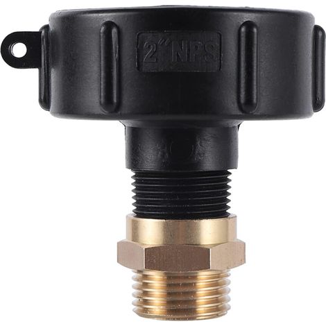 Adaptador de drenaje para bolsas IBC con conector de latón