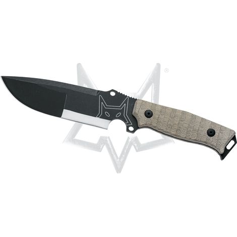 Fox Sherpa Sherpa Lama Green Lama Micarta Handl -Lama K110 in Edelstahl - Lederscheide (1/2)