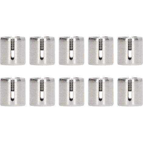 10 Stück Kreuzkabelklemmen aus Edelstahl 316, M10-Kreuzkabelklemmen für Kabelgeländer-Sets (siehe unten)