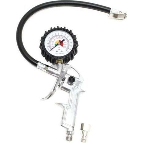 Pistolet de gonflage Air comprimé 0-16 bars Jauge de pression Air Pneu de voiture Moto Pneumatique (1/4)
