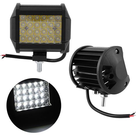 2 Stück 4-Zoll-LED-Arbeitsscheinwerfer (72 W), 30°-Scheinwerfer, IP67-Schutzart, für Geländewagen, SUVs und Boote, 12 V/24 V (1/5)