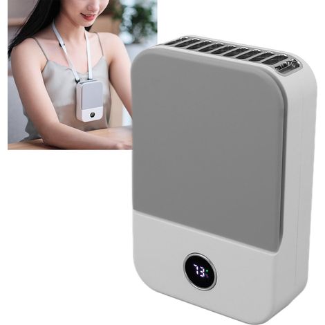 Ventilateur silencieux, portable, puissant, rechargeable par USB et de petite taille, à fixer à la taille (1/5)