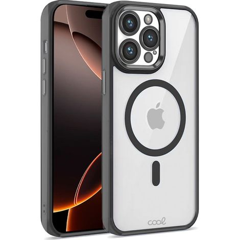 Carcasa COOL para iPhone 16 Pro Max Magnética Borde Negro