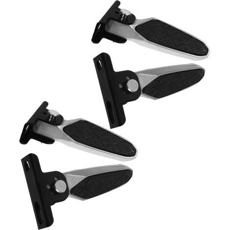 Deux paires de pédales de vélo pliables - en alliage d'aluminium - larges et plates - adaptées aux vélos électriques et aux VTT, pédales de vélo professionnelles pour un usage quotidien. (1/5)