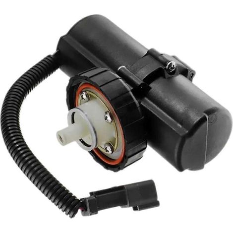 Pompe à carburant électrique pour tracteur-pelle Caterpillar CAT 428D 428E 430D 432D 432E 434E 444E (x2, noire) (1/5)