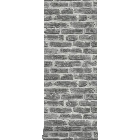 Superfresco Easy - Steine - Schwarz/Grau - Vliestapete - 10m x 52cm