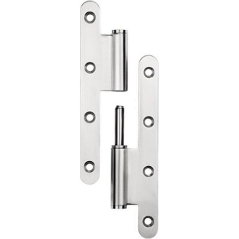Gauche - Paumelle Inox - épaissir - 140x60x2.5mm (1/3)