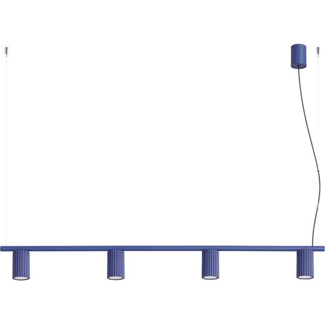 Lampadari Karbon oltremare 122x212x6.5cm Alluminio Sollux (1/5)