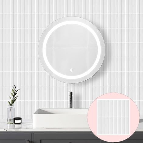 Panneau Mural 3D Autocollant (Lot de 5) - Protection Étanche pour Dosseret Cuisine, Salle de Bains - Style Carrelage Moderne (1/5)