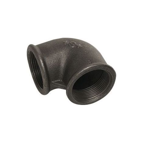 Buderus Winkel TG 90 Grad mit innen/innen 1", Schwarz