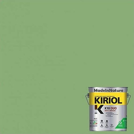 Peinture Métaux Antirouille, Sous couche et Finition, sur Fer, Acier, Galvanisé, même rouillés, très opacifiant - 2.5 litres - RAL 6021. (1/4)