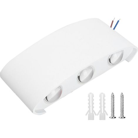 Applique Murale LED RGB - 6 W - Tension Secteur 85-265 V - Design Arqué - Pour Chambre Couloir Salon Intérieur - 1 Pièce (1/5)