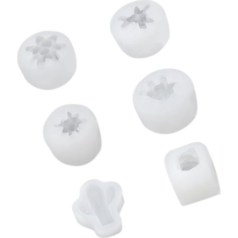 6pièces Moules Silicone Pour Bougies Petits Moules Pour Plantes Succulentes à Savon Silicone Pour Fabrication De Créations Artisanales (1/5)