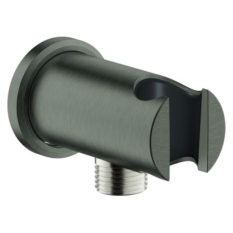 Grohe Rainshower - Wandanschlussbogen mit Halterung, Hard Graphite gebürstet 26658AL0
