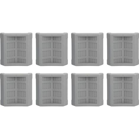 Lot de 8 embouts roues, butées en caoutchouc inodores pour protéger le (1/5)