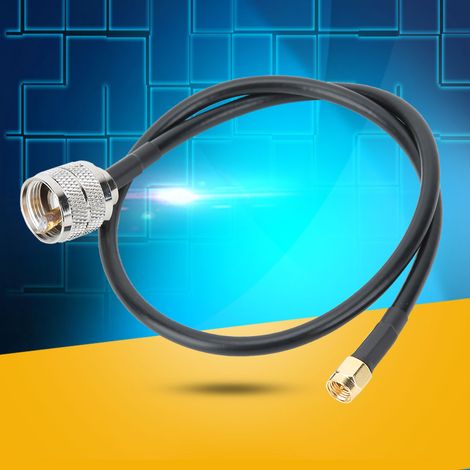 Câble de connexion SMA Mâle à PL259 UHF Mâle avec conducteur en cuivre et gaine PVC résistante aux UV