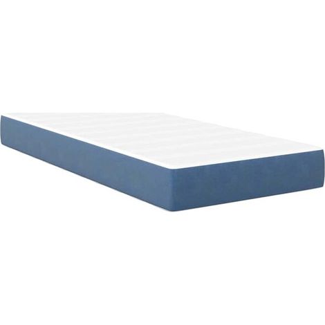 Matelas en tissu bleu, 80 x 200 cm (1/5)