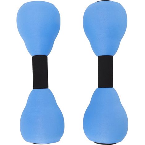 Set di 2 manubri galleggianti in schiuma EVA – per esercizi aerobici in acqua – compatti e regolabili – per giardino e piscina (1/5)