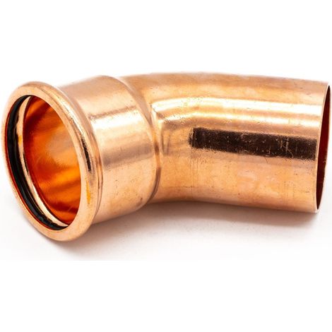 PrimaPress Copper 45° Street Elbow Fitting for Plumbing (1/2)