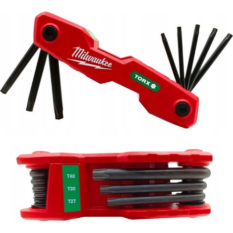 Milwaukee TX Klappschlüssel Set 8-teilig ( 4932480979 ) Torx  TX 9 bis TX 40