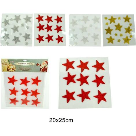 Vetrofania Stelline 4 Colori Assortito (1 pezzo, invio casuale)