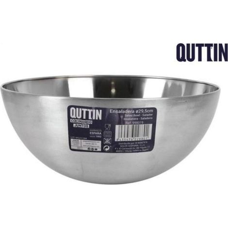 29,5 cms ensaladera bol mezclador para cocina acero mate profesional quttin