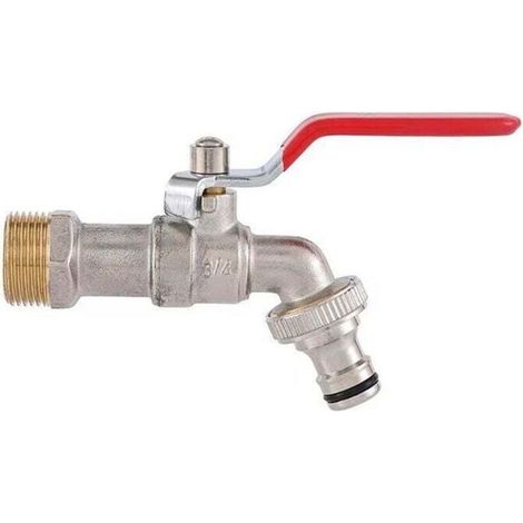 Robinet d'eau en Laiton de Qualité Supérieure, Résistant à la Rouille et au Gel + Raccord de Tuyau Gratuit + Ebook Pour Jardi (1/5)