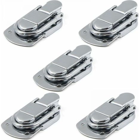 Fermeture à Levier Fermoir à Bascule Loquets Verrou 5 pcs Loquet à Bascule en Acier Inoxydable pour Coffret, Cadeaux Boîte, Tiroir, Armoire (1/5)