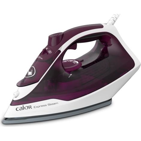 Calor Ferro da stiro a vapore, Potenza 2400 W, Flusso di vapore 35 g/min, Funzione di pressatura 160 g/min, Soletta in ceramica, Smaltimento verticale, Express FV2835C0 (1/5)