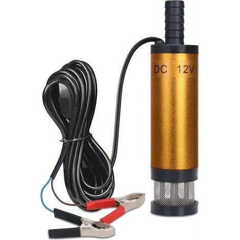 12-V-Ölpumpe, Kraftstoffpumpe mit Klemme, Diesel, Heizöl, Tauchwasserpumpe, Kraftstoffumfüller, Zigarettenanzünderstecker mit herausnehmbarem Filter für Wohnwagen und Boote