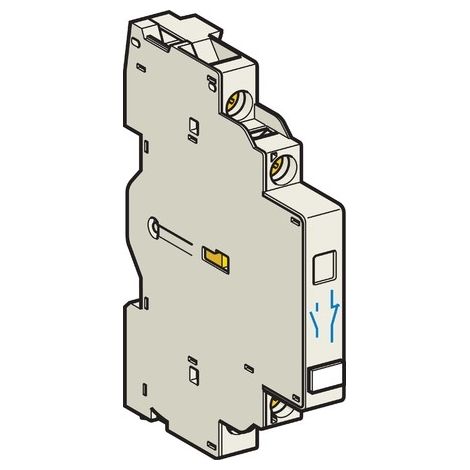 Schneider Electric – Contact auxiliaire 1O+1F – Bloc de contact instantané 6A – Montage côté gauche – Pour GV2L GV2LE GV2ME GV2P GV2RT GV3L GV3P
